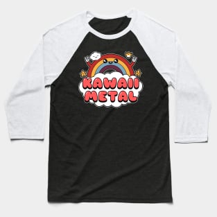 Kawaii Rainbow Metal Baseball T-Shirt